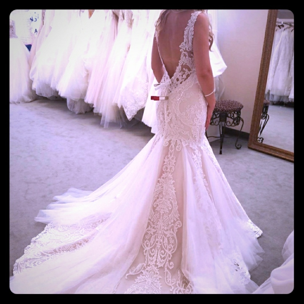 Casablanca ivory wedding dress